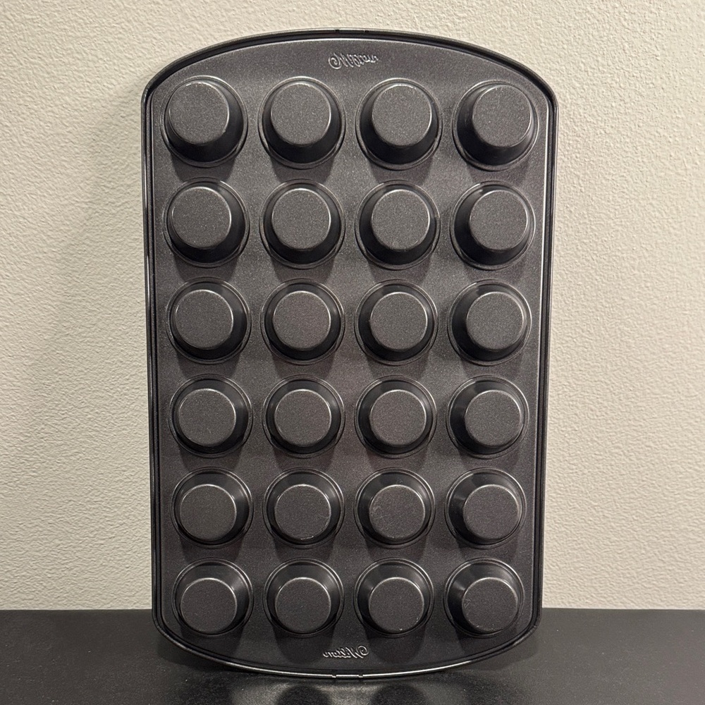 Wilton Dark Gray Mini Cupcake Pan - Picture 3 of 3